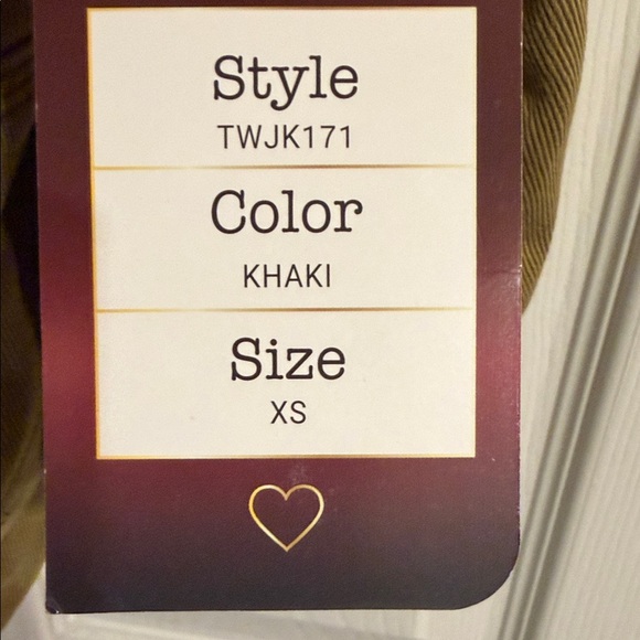 Ci Sono Tan Utility Jacket with Brown Leather Collar - Picture 4 of 8